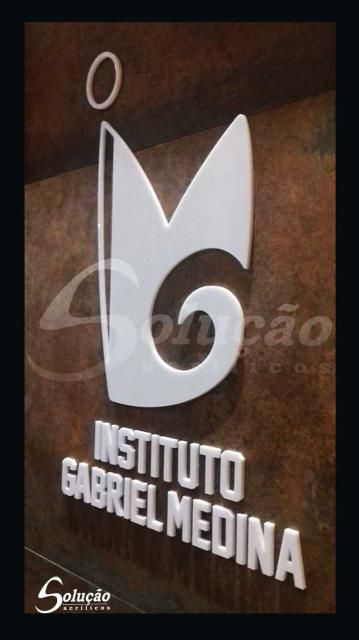 Placas / Logos Em Acrílico - Logo Instituto Gabriel Medina - Modelo 1140