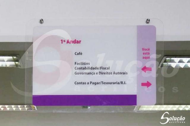 Placas / Logos Em Acrílico - Placa Informativa - Modelo 1141